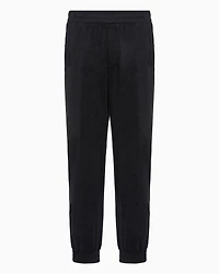 Oversized velour jogger trousers