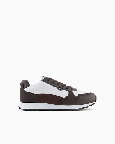 Sneakers with tone-on-tone inserts