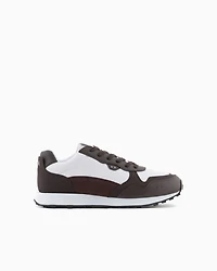 Sneakers with tone-on-tone inserts