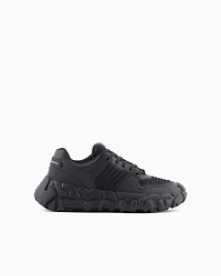 Fabric sneakers with maxi sole