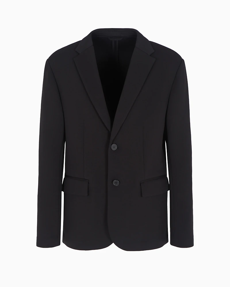 Single-breasted bonded cotton jacket