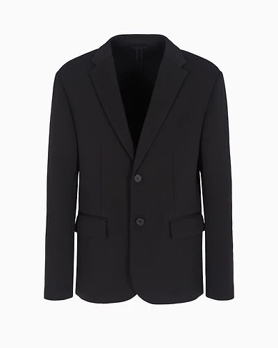 Single-breasted bonded cotton jacket