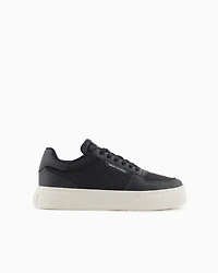 Fabric sneakers with allover logo