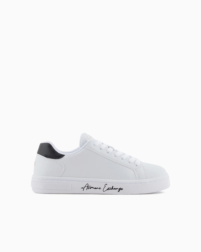 Sneakers with signature logo on the sole