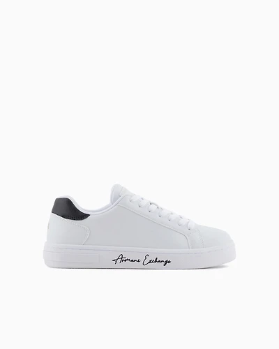 Sneakers with signature logo on the sole