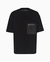 Relaxed fit T-shirt with zip pocket and logo