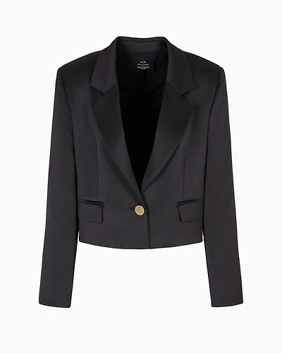 Short satin jacket