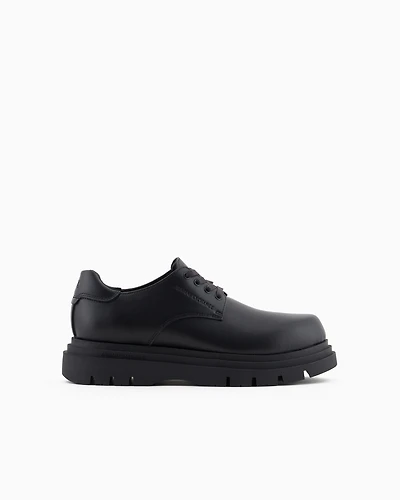 Genuine leather lace-ups