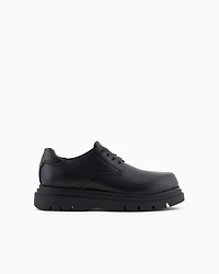 Genuine leather lace-ups