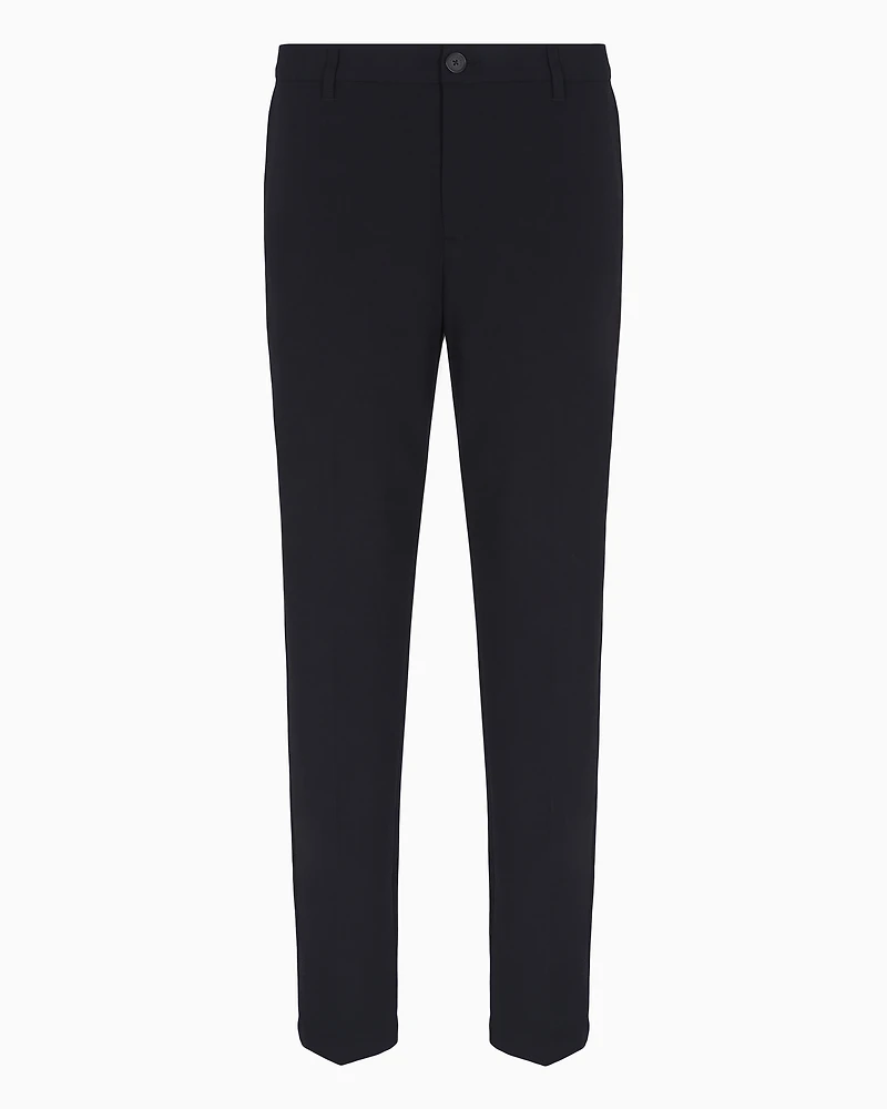 Slim fit twill trousers
