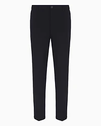 Slim fit twill trousers