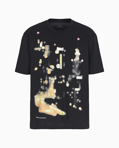 Organic Cotton Abstract Pattern Regular Fit T-Shirt