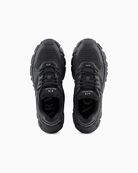 Fabric sneakers with maxi sole