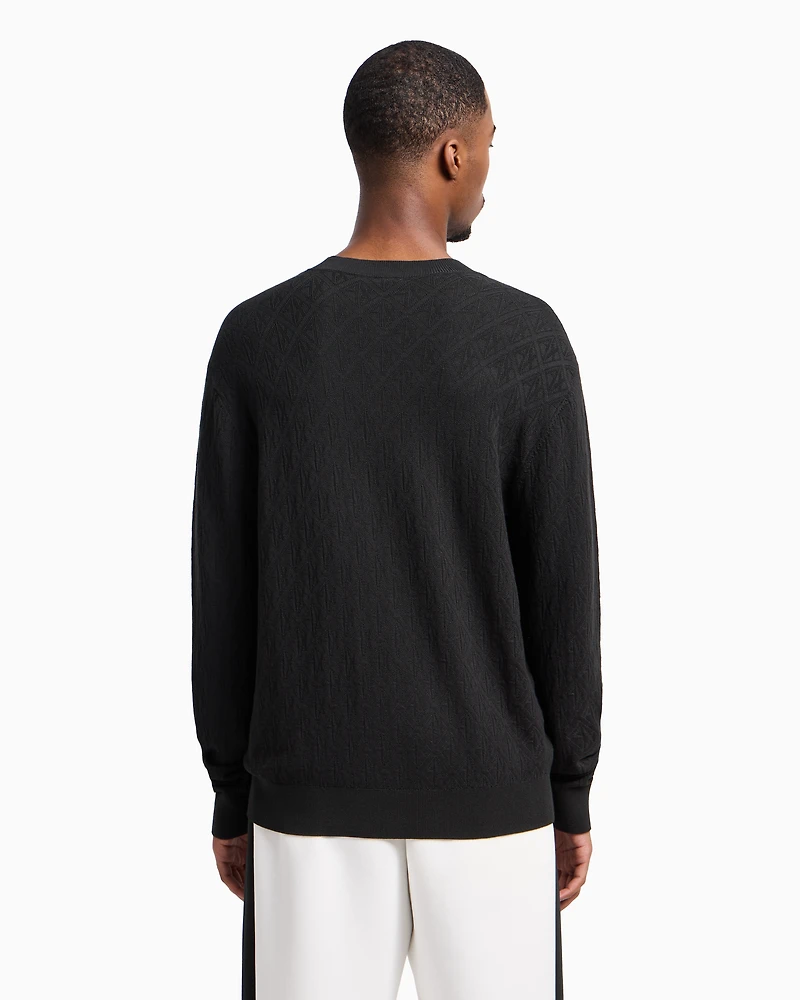 ASV Tone-on-tone Logo Crewneck Sweater