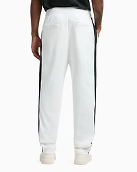 Regular fit trousers with contrasting band