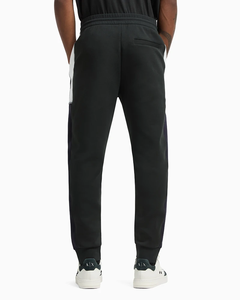 Jogger pants sweatshirt with contrasting inserts