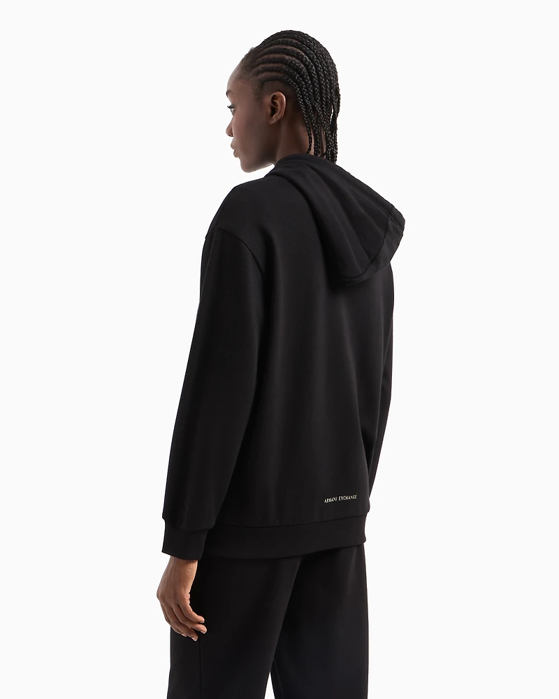 Metal Logo Zip Up Hoodie