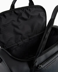 Duffel bag in resistant coated material with two handles