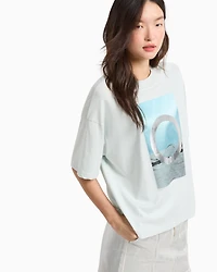Relaxed fit T-shirt with ASV print