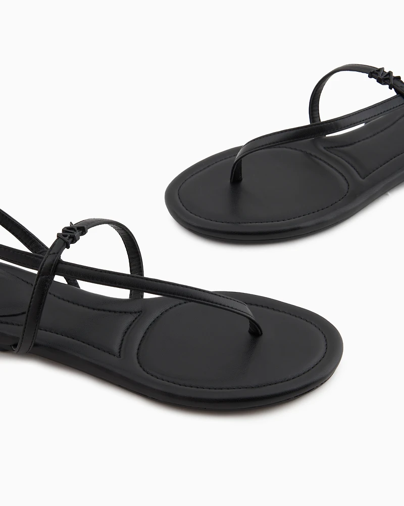 Flip flops with strap