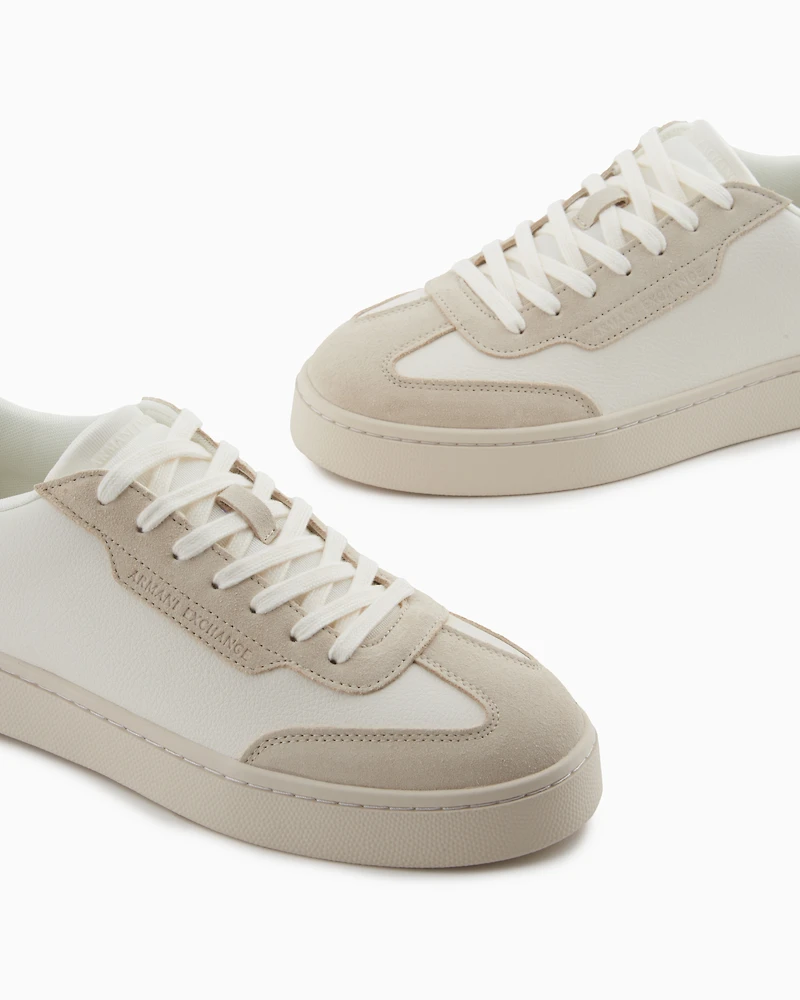 Sneakers with contrasting inserts