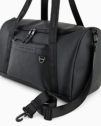 Duffel bag in resistant coated material with two handles
