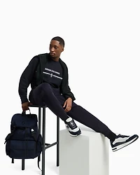Crewneck sweatshirt with logo print on the chest