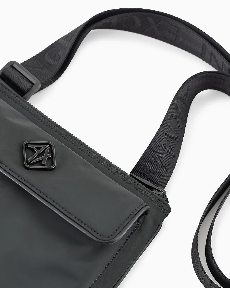 Shoulder bag with logo on the front