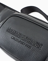 Bum bag with embossed logo and two pockets