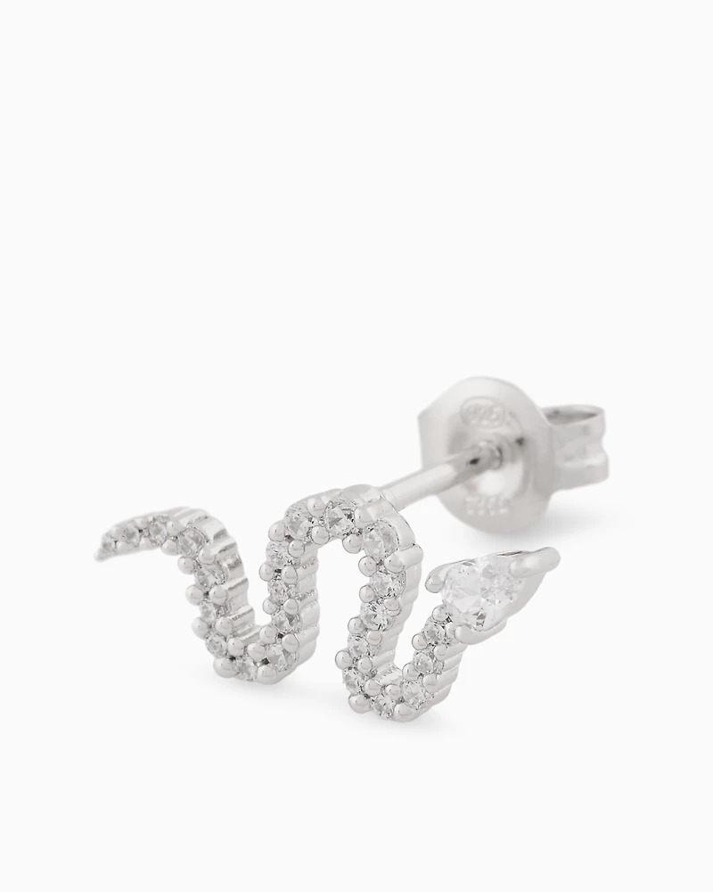 Emporio Armani -  Sterling Silver Stud Earrings, Woman, Multicoloured, Size: TU