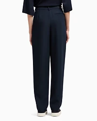 Soft trousers with pleats