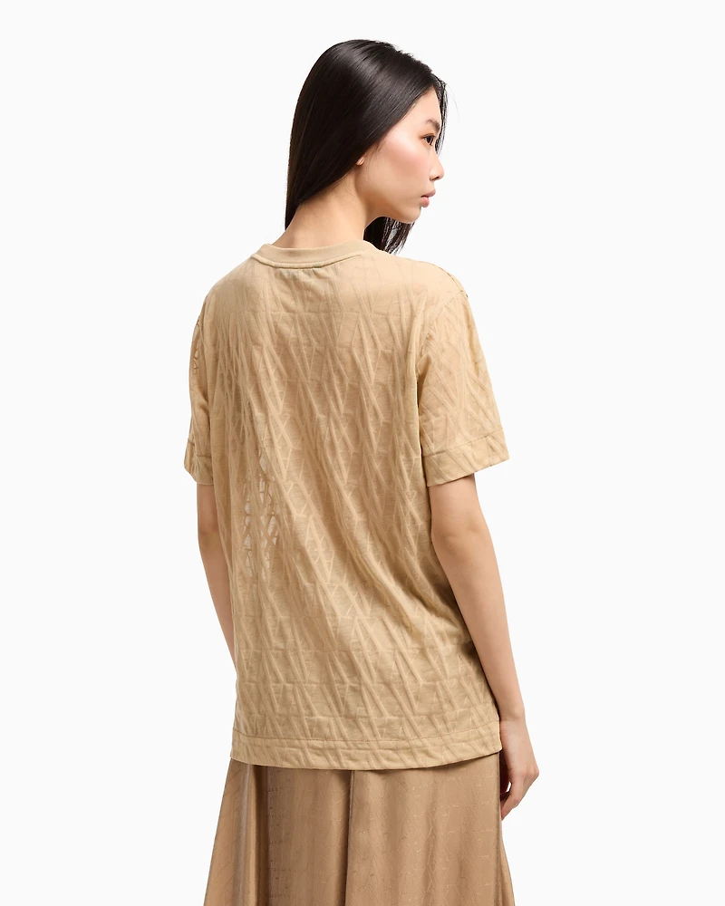Regular fit t-shirt with allover logo