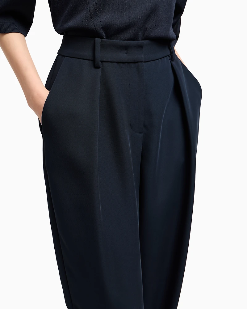 Soft trousers with pleats