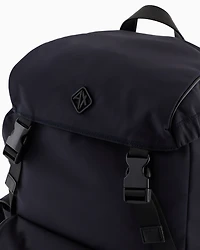 Rectangular backpack with external pockets