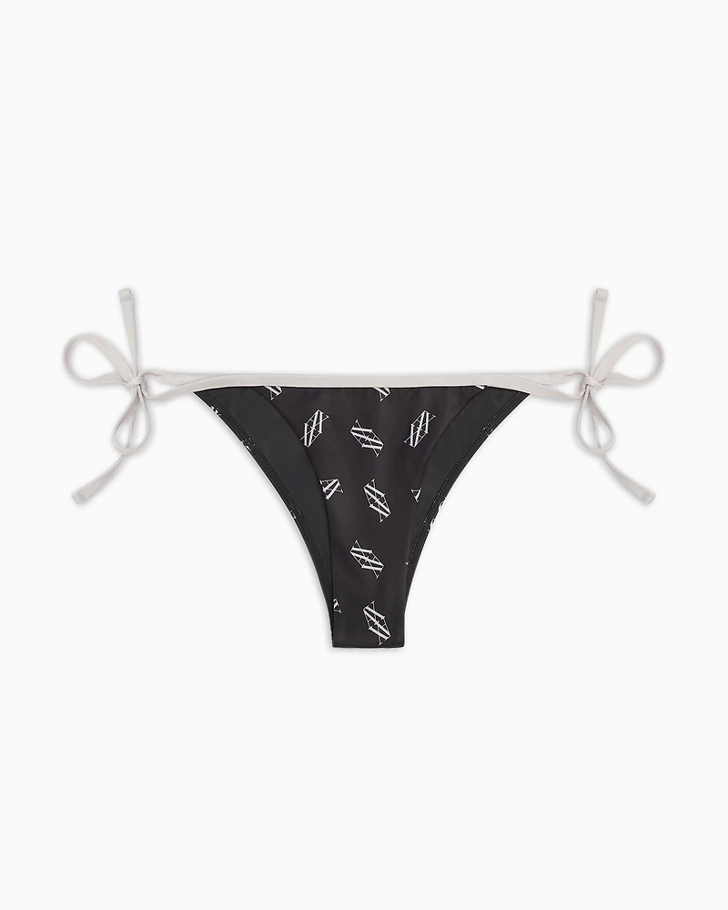 Bikini slip monogram fabric recycled ASV