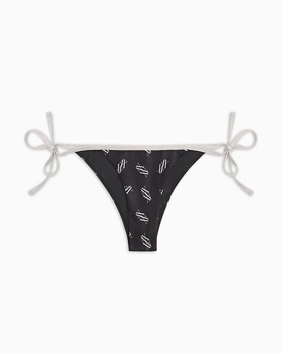 Bikini slip monogram fabric recycled ASV
