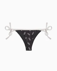 Bikini slip monogram fabric recycled ASV
