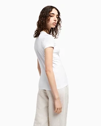 Slim fit T-shirt with central logo