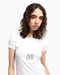 Slim fit T-shirt with central logo