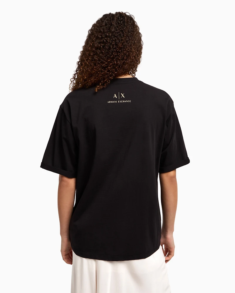 Relaxed fit T-shirt with maxi print