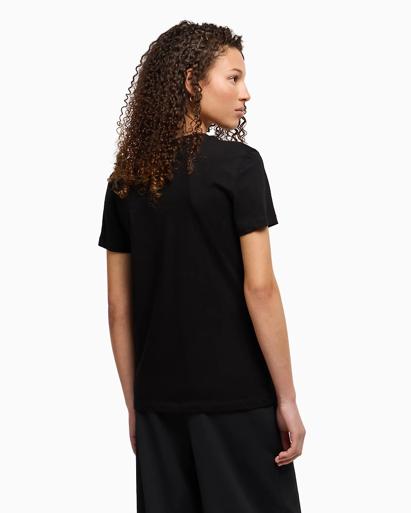 Regular fit T-shirt with V-neck