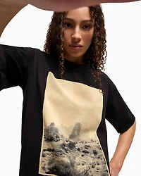Relaxed fit T-shirt with maxi print