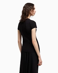 Slim fit T-shirt with embroidered logo