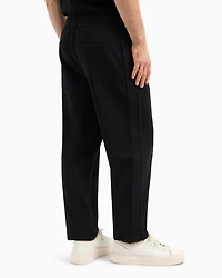 Regular fit trousers with contrasting band