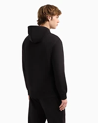 Hoodie with blurred logo effect