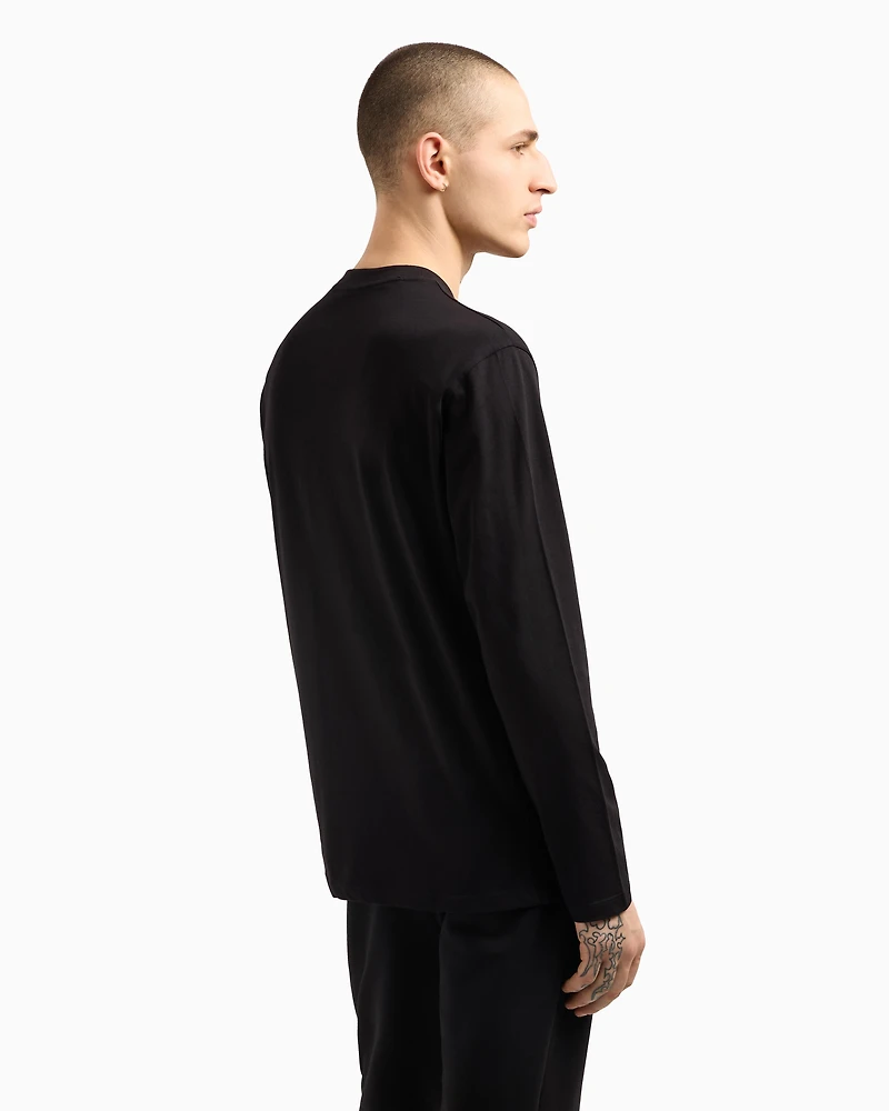 Regular fit long-sleeved jersey t-shirt