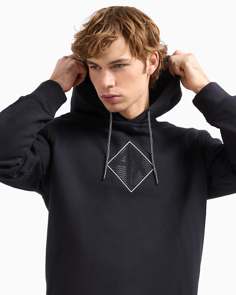 Hoodie with maxi logo on the chest
