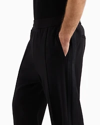 Regular fit trousers with contrasting band