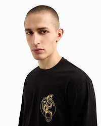 Regular fit long-sleeved jersey t-shirt
