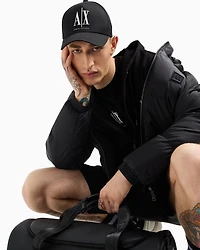 Zip-up hoodie with embroidered logo